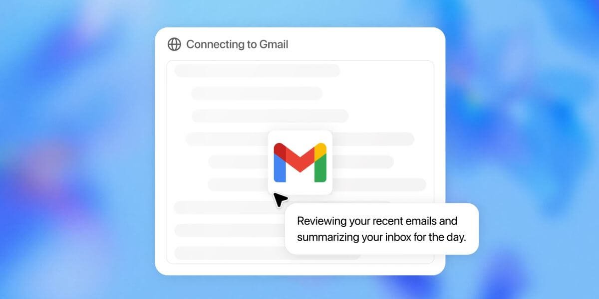 imagem mostra como usar o agente do chatgpt para conectar com o gmail.