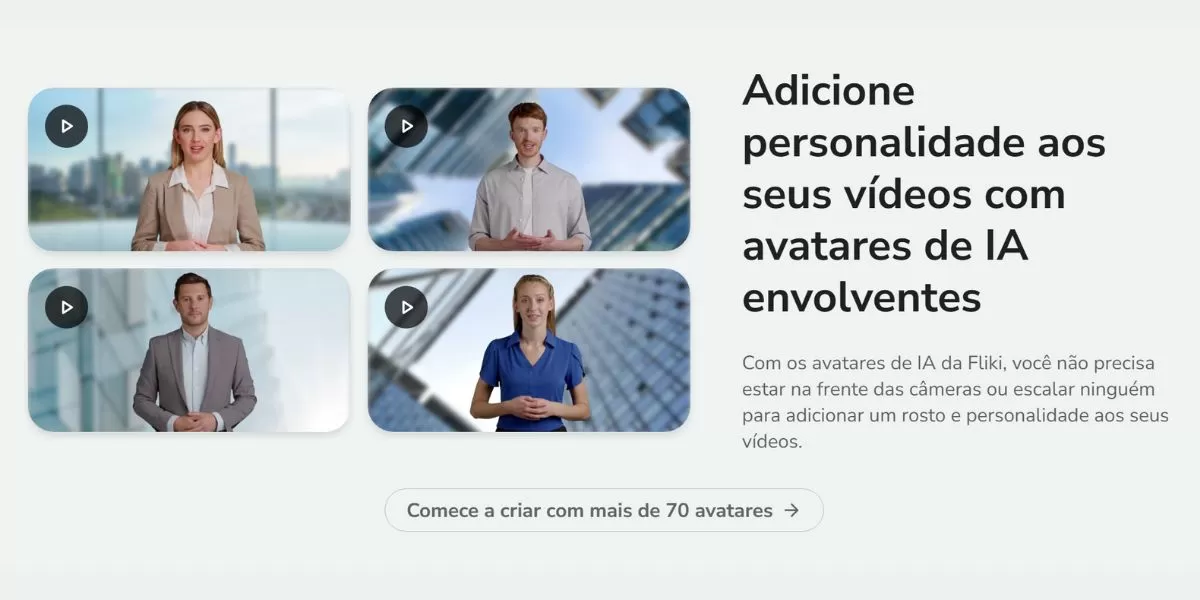 fliki ai avatar para vídeo