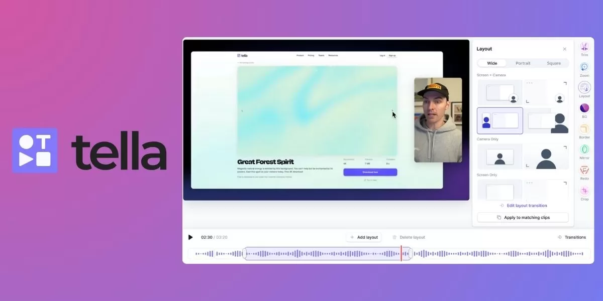 tella ai ferramenta de edição de vídeos com inteligência artificial